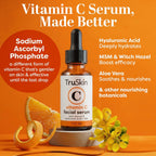 TruSkin Vitamin C Serum for Face - Brightening & Anti-Aging Treatment with Hyaluronic Acid, 1 fl oz