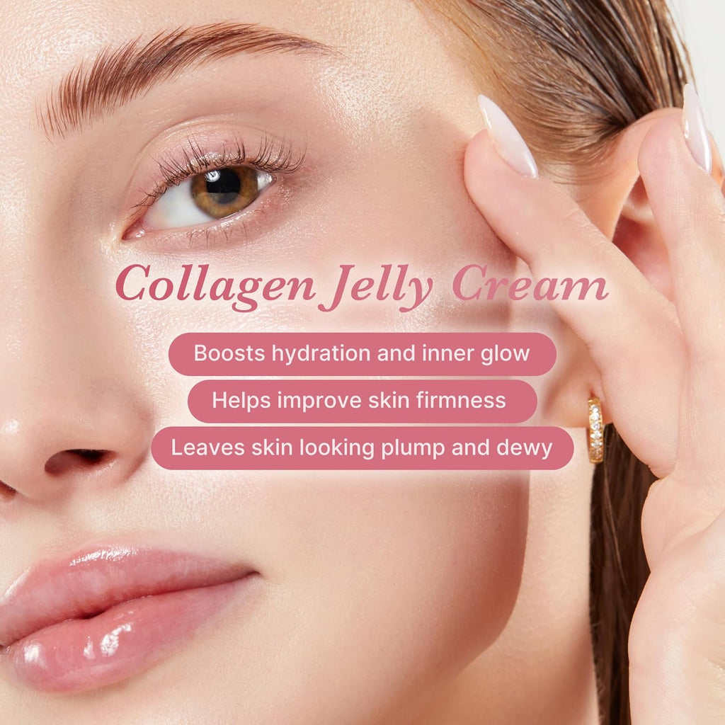 Medicube Collagen Jelly Cream - Niacinamide & Hydrolyzed Collagen, 1.69 Fl Oz