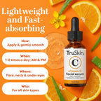 TruSkin Vitamin C Serum for Face - Brightening & Anti-Aging Treatment with Hyaluronic Acid, 1 fl oz