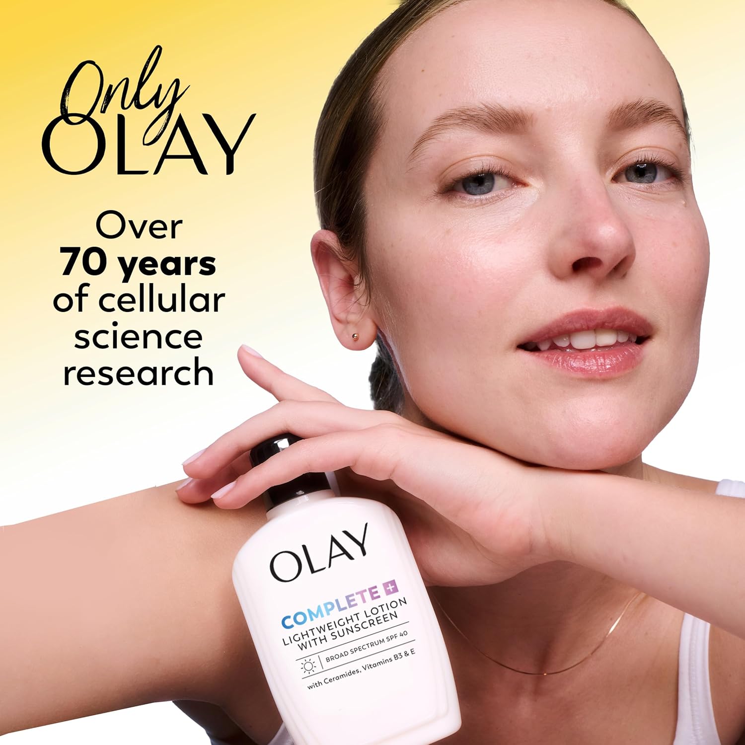 Olay Complete Face Moisturizer with SPF 15 Sunscreen - Lightweight Hydrating Lotion for Normal Skin (2 Pack)