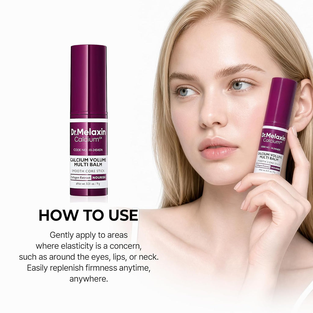Dr.Melaxin Calcium Collagen Eye Balm Stick for Wrinkles & Dark Circles - Sensitive Skin Safe