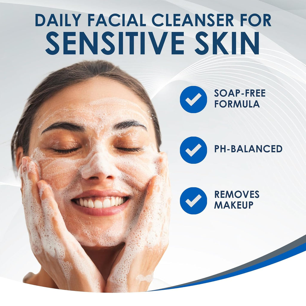 Vanicream Gentle Facial Cleanser with Pump - For Sensitive Skin, 8 fl oz