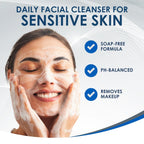 Vanicream Gentle Facial Cleanser with Pump - For Sensitive Skin, 8 fl oz