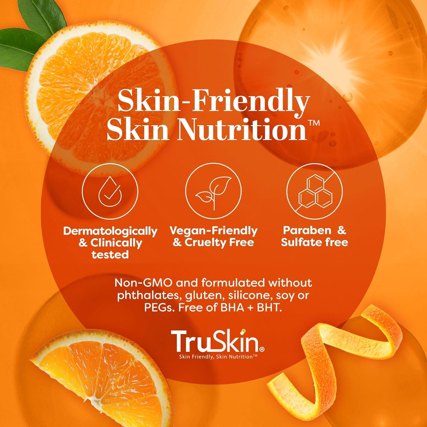 TruSkin Vitamin C Serum for Face - Brightening & Anti-Aging Treatment with Hyaluronic Acid, 1 fl oz