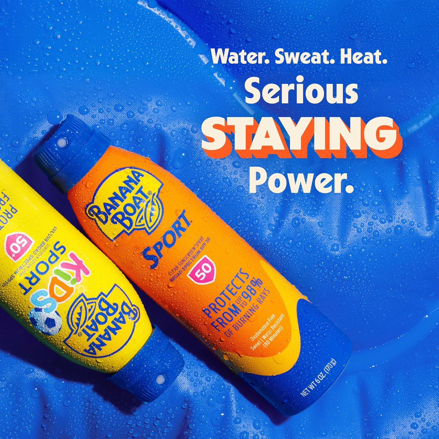 Banana Boat Sport Ultra SPF 50 Water Resistant Sunscreen Spray - Broad Spectrum Protection for Active Use