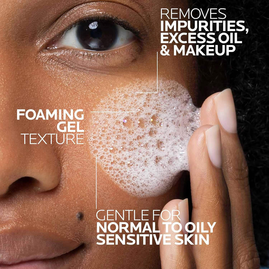 La Roche-Posay Toleriane Purifying Foaming Facial Cleanser - Oil-Free & Non-Drying for Sensitive Skin